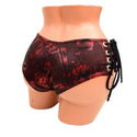 Lace Up Ultra Cheeky Booty Shorts - 3