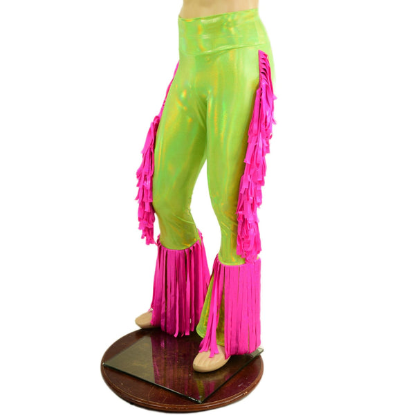 Mens Bootcut Macho Pants with Gladiator Fringe - 4