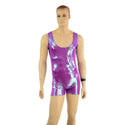 Mens Plumeria Singlet Romper - 5