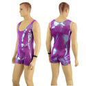 Mens Plumeria Singlet Romper - 4