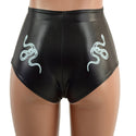 High Waist Siren Shorts with Baby Snakes - 2