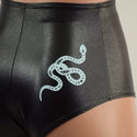 High Waist Siren Shorts with Baby Snakes - 3