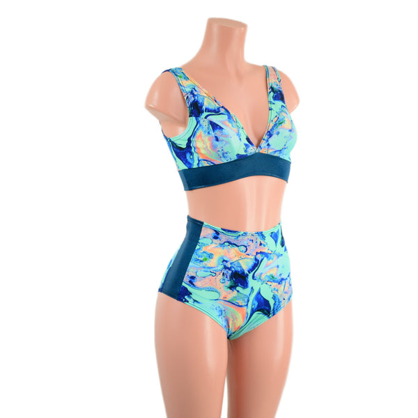 Lapis Lagoon and Nile Blue Siren & Starlette Set - 6