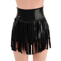High Waist Gladiator Shorts in Black Mystique - 3