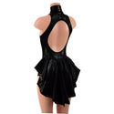 Backless Black Mystique Romper with Mini Tux Tails - 2