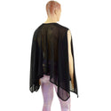 Unisex Mens Sheer Mesh Sleeveless Sharkbite Poncho - 6