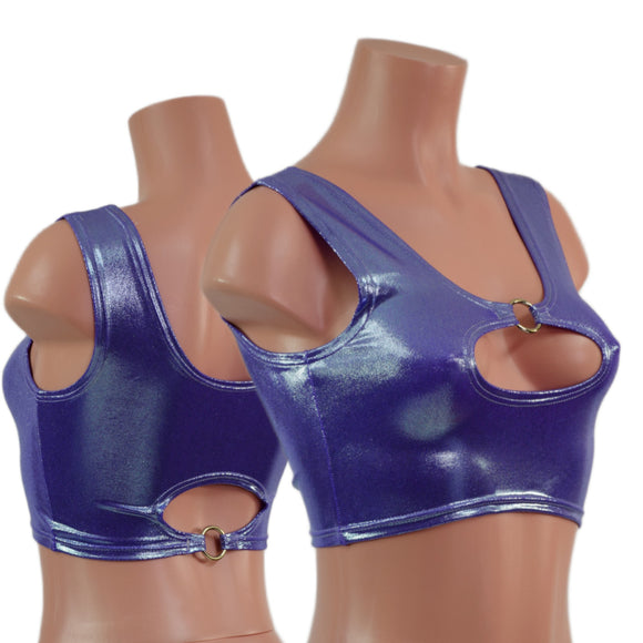 Lavender Ice High Or Low Reversible Cutout Oring Mini Crop