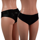 Lowrise Siren Shorts in Black Mystique Metallic-1