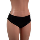 Lowrise Siren Shorts in Black Mystique Metallic-5