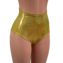 Gold Sparkly Jewel High Waist Siren Shorts-7