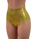 Gold Sparkly Jewel High Waist Siren Shorts-6