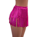 Siren Gladiator Shorts in Neon Pink Sparkly Jewel-5