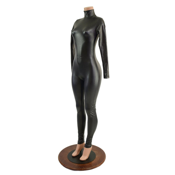 Stingray PU Coated Spandex Catsuit with Back Zipper - 4