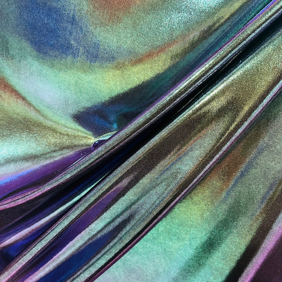Scarab Metallic Spandex Fabric - Coquetry Clothing