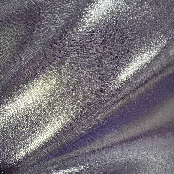 Lavender Ice Metallic Spandex Fabric - Coquetry Clothing