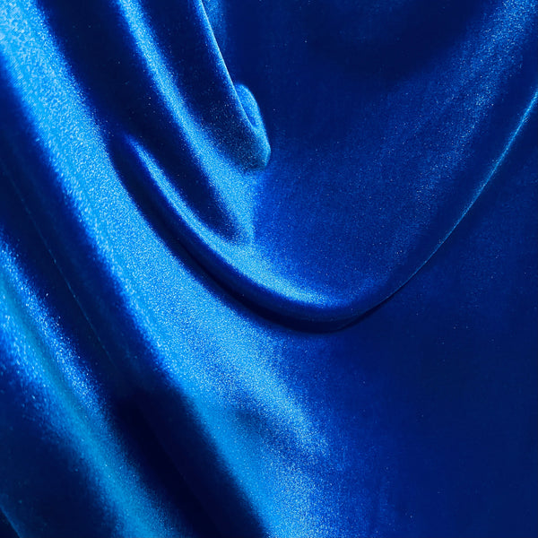 Sapphire Stretch Velvet Fabric - 2