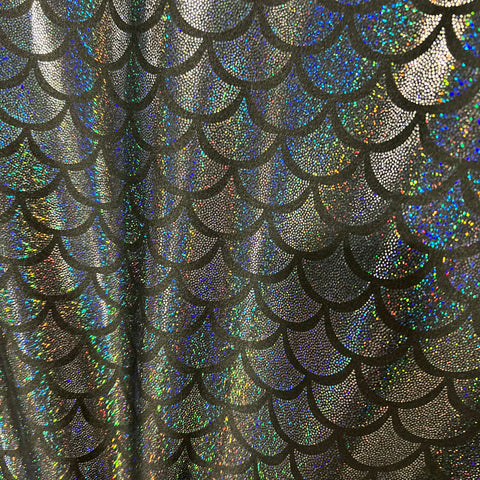 Black Dragon Scale Fabric - Coquetry Clothing