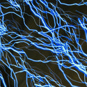 UV Blue Lightning Fabric - 5