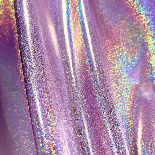 Lilac Holographic Sparkly Jewel Fabric - 2