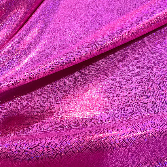 UV Glow Neon Pink Sparkly Jewel Fabric - Coquetry Clothing