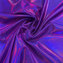 Grape Purple Holographic Spandex Fabric - 7