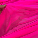 UV Glow Neon Pink Mesh Fabric - Coquetry Clothing