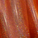 UV Orange Sparkly Jewel Fabric - Coquetry Clothing