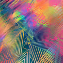 UV Glow Spectrum Holographic Stretch Fabric - Coquetry Clothing