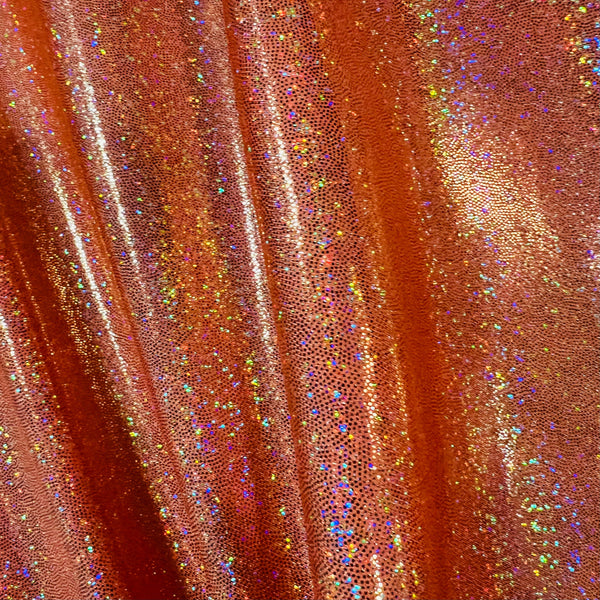 UV Orange Sparkly Jewel Fabric - 6