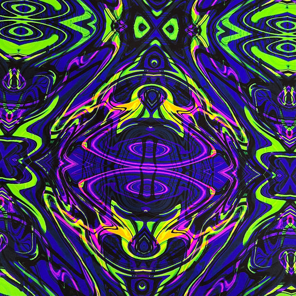 UV Glow Neon Melt Fabric - Coquetry Clothing