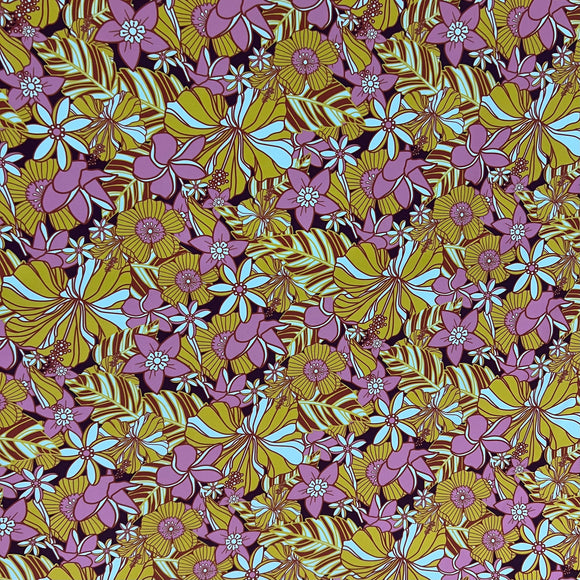 "What The Floral" Print Spandex Fabric - Coquetry Clothing