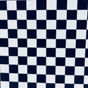 UV  Black & White Checkered Spandex Fabric - 1