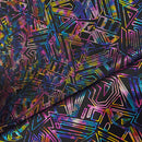 CyberSpace Metallic Spandex Fabric - Coquetry Clothing