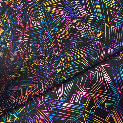 CyberSpace Metallic Spandex Fabric Fabric Coquetry Clothing 