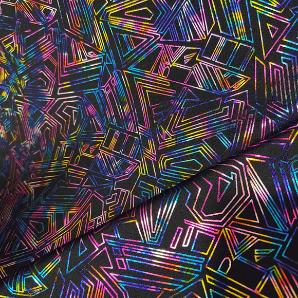 CyberSpace Metallic Spandex Fabric - Coquetry Clothing