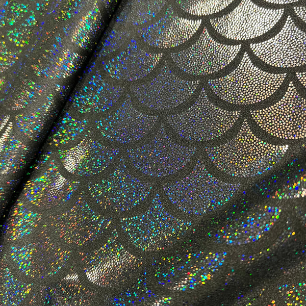 Black Dragon Scale Fabric - 8