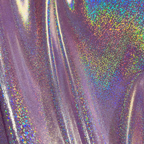 Lilac Holographic Sparkly Jewel Fabric - Coquetry Clothing