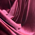 Burgundy Stretch Velvet Fabric - 7