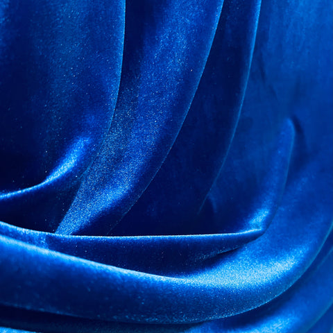 Sapphire Stretch Velvet Fabric - Coquetry Clothing