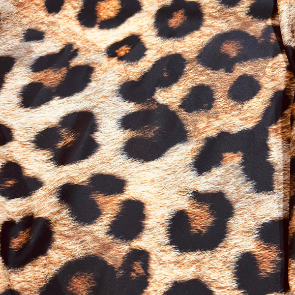 Leopard Print Spandex Fabric - Coquetry Clothing