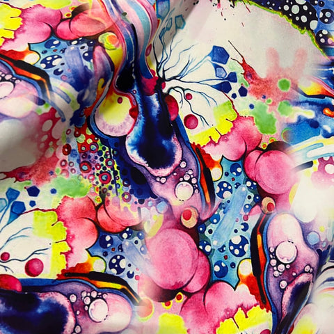 Dreamscape Print Spandex Fabric - Coquetry Clothing