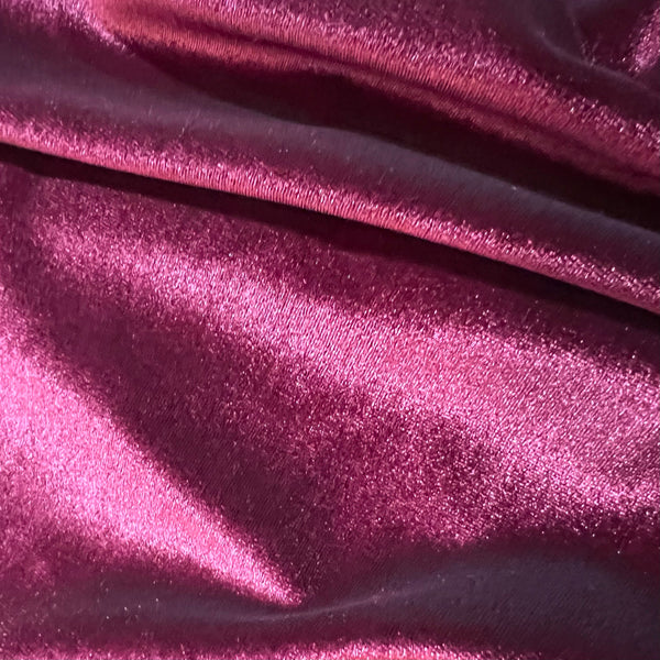 Burgundy Stretch Velvet Fabric - 3