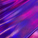 Grape Purple Holographic Spandex Fabric - Coquetry Clothing