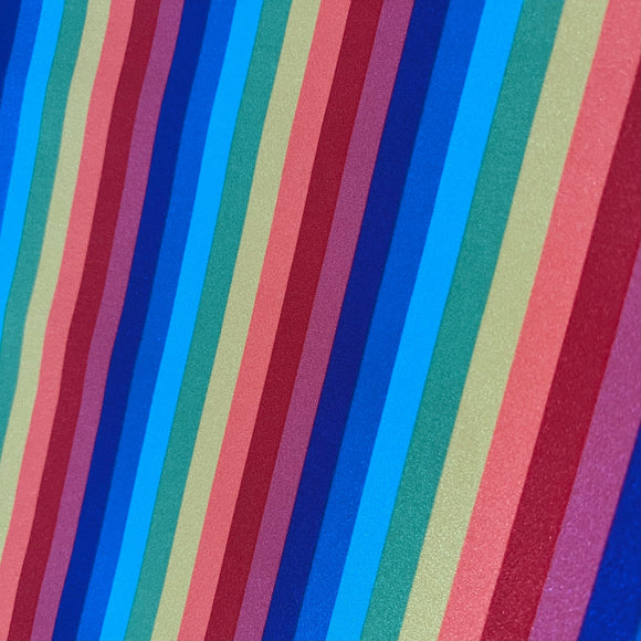 Rainbow Stripe Fabric - Coquetry Clothing