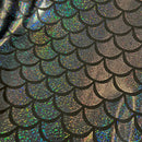 Black Dragon Scale Fabric - Coquetry Clothing