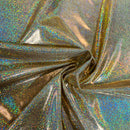 Gold Sparkly Jewel Holographic Fabric - Coquetry Clothing