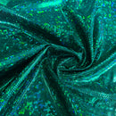 Green Kaleidoscope Spandex Fabric - Coquetry Clothing