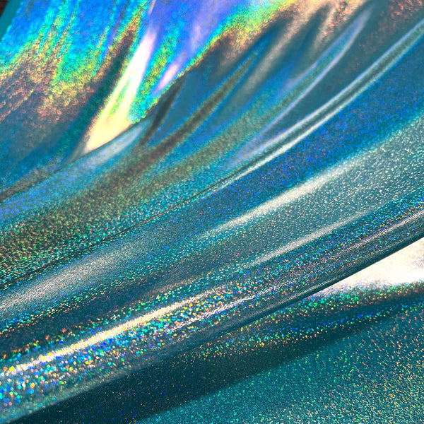 Seafoam Holographic Spandex Fabric - 1