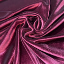 Burgundy Stretch Velvet Fabric - Coquetry Clothing