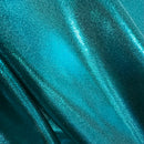 Teal Metallic Stretch Fabric-5